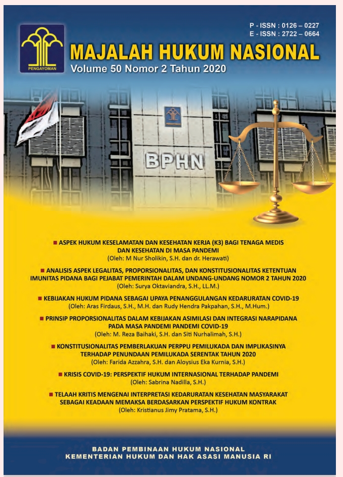 Cover Majalah Hukum Nasional